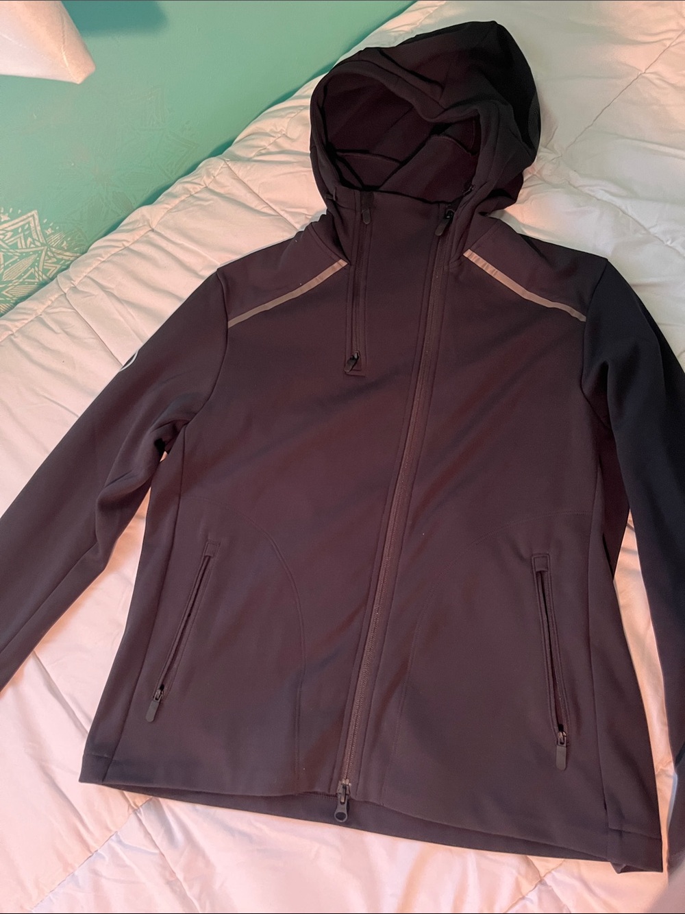 Women's Hooded Utility Softshell Jacket - Charcoal